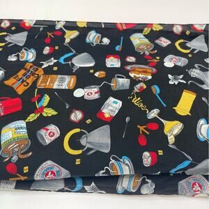 Essential Classics 100% silk scarf coffee & cake print